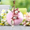 Pink Twin-Flower-Pom