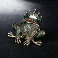 Green Gold Tone Frog Metal Brooch Pin 1 Pictured Designs view 5