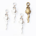 Zinc Alloy Mouse Charm Pendant No.243259 for DIY Necklace Bracelet Jewelry Making view 1