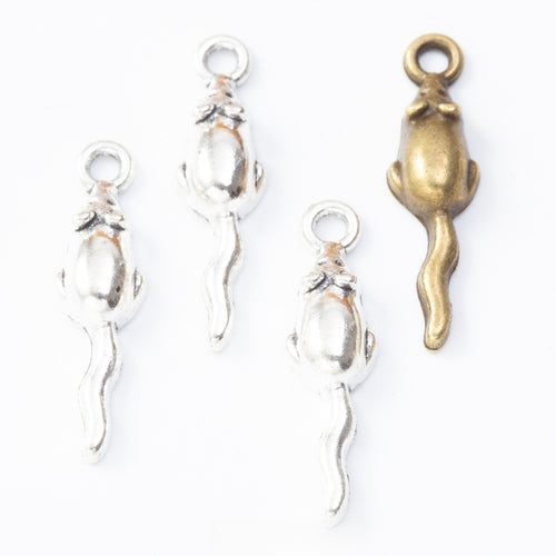 Zinc Alloy Mouse Charm Pendant No.243259 for DIY Necklace Bracelet Jewelry Making