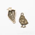 Zinc Alloy Chick Charm Pendant for DIY Necklace Bracelet Jewelry Making view 2