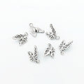 Zinc Alloy Double Leaves Charm Pendant No.338396 for DIY Necklace Bracelet Jewelry Making view 4