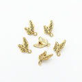 Zinc Alloy Double Leaves Charm Pendant No.338396 for DIY Necklace Bracelet Jewelry Making view 3