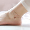 Korean Multi Layer Bell Anklet, Versatile Student Foot Chain Jewelry Bracelet view 1