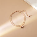 Korean Multi Layer Bell Anklet, Versatile Student Foot Chain Jewelry Bracelet view 3