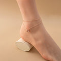 Korean Multi Layer Bell Anklet, Versatile Student Foot Chain Jewelry Bracelet view 2