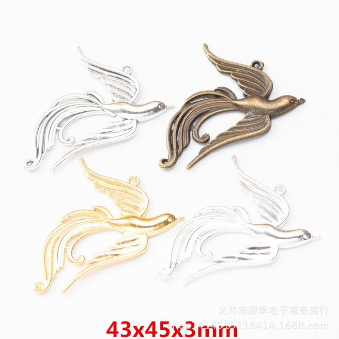 Zinc Alloy Phoenix Charm Pendant for DIY Necklace Bracelet Jewelry Making