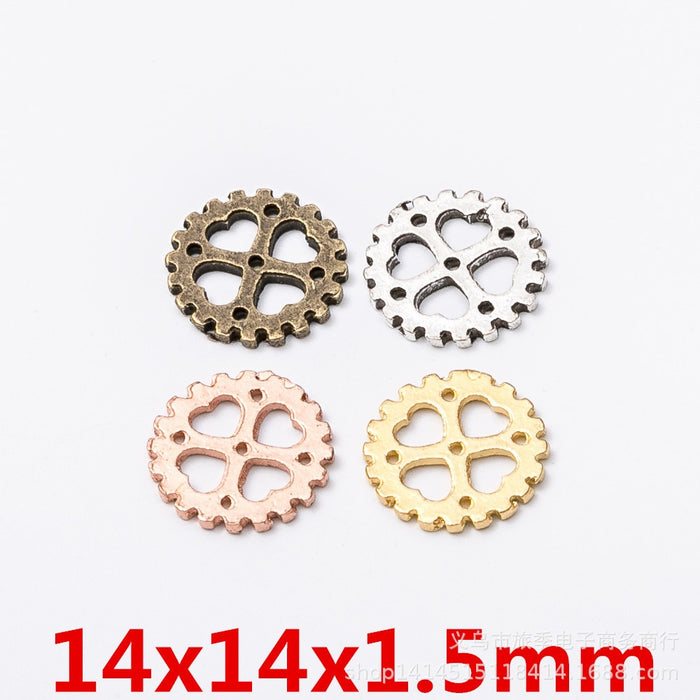 Zinc Alloy Gear Charm Pendant No.282626 for DIY Necklace Bracelet Jewelry Making