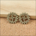 Zinc Alloy Gear Charm Pendant No.724918 for DIY Necklace Bracelet Jewelry Making view 5