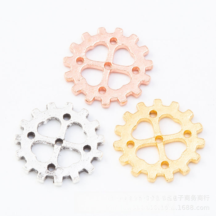 Zinc Alloy Gear Charm Pendant No.884614 for DIY Necklace Bracelet Jewelry Making