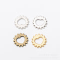 Zinc Alloy Gear Charm Pendant for DIY Necklace Bracelet Jewelry Making view 5