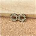Zinc Alloy Gear Charm Pendant for DIY Necklace Bracelet Jewelry Making view 4