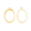 25x18mm Zinc Alloy Oval Bezel Charm Pendant for DIY Necklace Bracelet Jewelry Making view 4