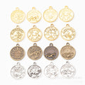 20.5x17.5mm Zinc Alloy Zodiac Signs Charm Pendant for DIY Necklace Bracelet Jewelry Making view 1