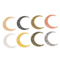 Zinc Alloy Crescent Moon Charm Pendant No.080818 for DIY Necklace Bracelet Jewelry Making view 5