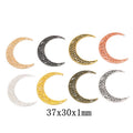 Zinc Alloy Crescent Moon Charm Pendant No.080818 for DIY Necklace Bracelet Jewelry Making view 1