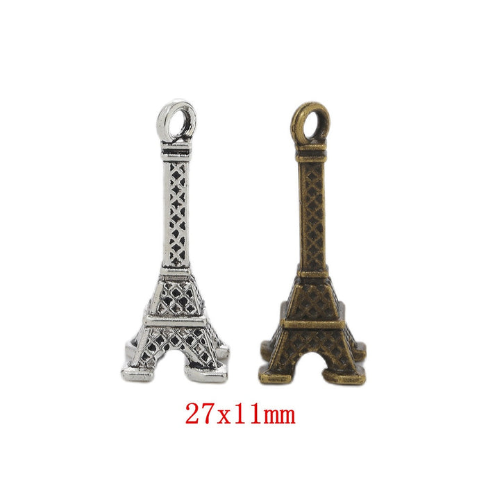 Zinc Alloy Eiffel Tower Charm Pendant No.166865 for DIY Necklace Bracelet Jewelry Making