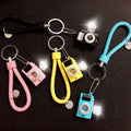 Light-Up Toy Camera Keychains With Braided Wrist Straps in Sixteen Options view 1