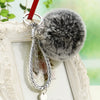 Frost-Gray Braided-Bell-Pom