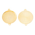 25mm Zinc Alloy Circle Charm Pendant for DIY Necklace Bracelet Jewelry Making view 2