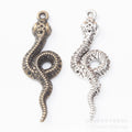 Zinc Alloy Snake Charm Pendant No.794486 for DIY Necklace Bracelet Jewelry Making view 1