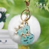 Blue Rabbit White-Pom