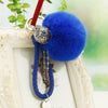 Royal-Blue Braided-Bell-Pom