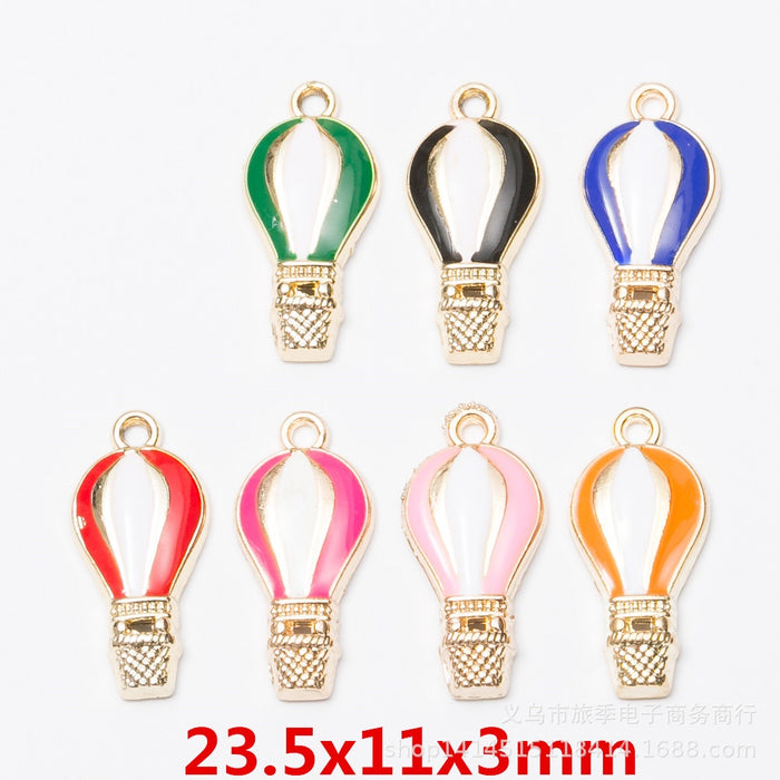 Zinc Alloy Hot Air Balloon Charm Pendant No.535637 for DIY Necklace Bracelet Jewelry Making