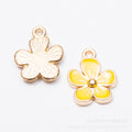White Zinc Alloy Flower Charm Pendant for DIY Necklace Bracelet Jewelry Making view 4