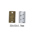 Zinc Alloy Ruler Charm Pendant for DIY Necklace Bracelet Jewelry Making view 1