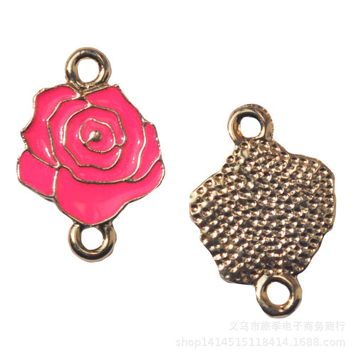 Zinc Alloy Rose Jewelry Findings Accessories for DIY Jewelry Making