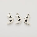 Zinc Alloy Moon Charm Pendant No.517444 for DIY Necklace Bracelet Jewelry Making view 3