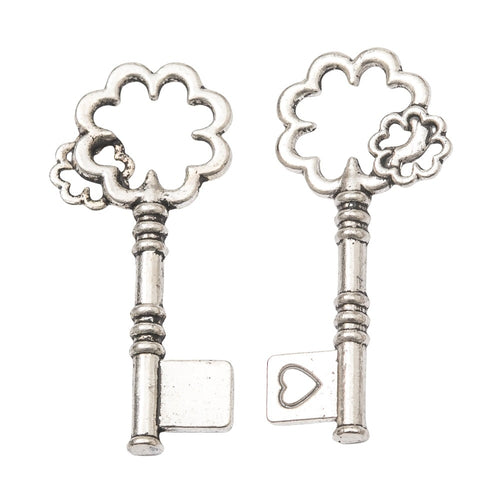 Zinc Alloy Key Charm Pendant No.337733 for DIY Necklace Bracelet Jewelry Making
