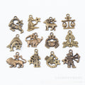 Zinc Alloy Zodiac Signs Charm Pendant No.128323 for DIY Necklace Bracelet Jewelry Making view 3
