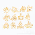 Zinc Alloy Zodiac Signs Charm Pendant No.128323 for DIY Necklace Bracelet Jewelry Making view 5