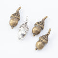 Zinc Alloy Pine Cone Charm Pendant No.301351 for DIY Necklace Bracelet Jewelry Making view 4