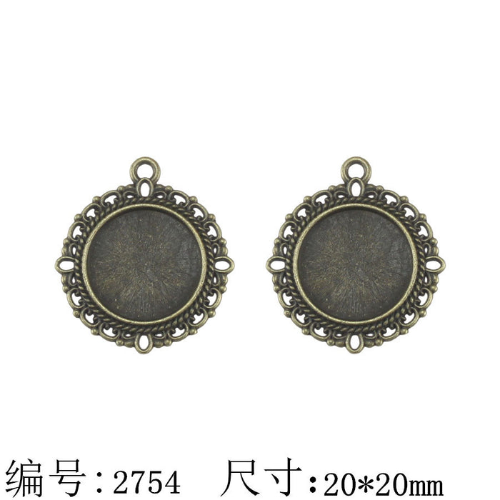 20mm Round Filigree Cabochon Tray Bezel Setting