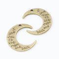 Zinc Alloy Moon Charm Pendant No.892276 for DIY Necklace Bracelet Jewelry Making view 4