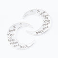 Zinc Alloy Moon Charm Pendant No.892276 for DIY Necklace Bracelet Jewelry Making view 2