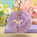 Ballerina and Palace Bell Plush Pom Pom Keychains in Twenty-Five Options view 5