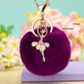 Ballerina and Palace Bell Plush Pom Pom Keychains in Twenty-Five Options view 10