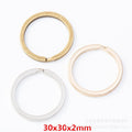 DIY Vintage Metal Round Key Ring Keychain Findings For Jewelry Accessory view 1