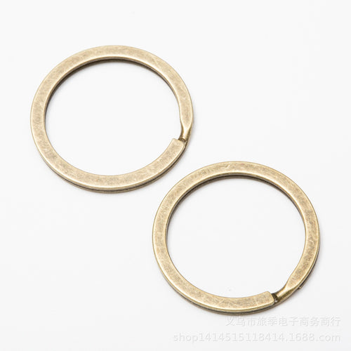 DIY Vintage Metal Round Key Ring Keychain Findings For Jewelry Accessory