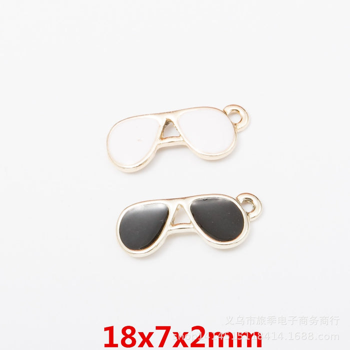 Zinc Alloy Glasses Charm Pendant for DIY Necklace Bracelet Jewelry Making