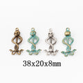 Zinc Alloy Skeleton Charm Pendant for DIY Necklace Bracelet Jewelry Making view 1