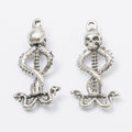 Zinc Alloy Skeleton Charm Pendant for DIY Necklace Bracelet Jewelry Making view 4