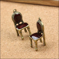 Antique Bronze Zinc Alloy Chair Charm Pendant for DIY Necklace Bracelet Jewelry Making view 3