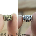 9x6mm Alloy Flower Large Hole Bead Spacer
