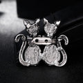Black Silver Tone Shell Shell Metal Brooch Pin 1 Pictured Designs view 5
