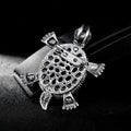 Black Silver Tone Turtle Shell Metal Brooch Pin 1 Pictured Designs view 5